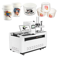 Single Pass Digital Inkjet Printer for Paper Cup Side Wall Printing CMYK 4-Color Dye Ink High-Speed Automatic Feeding