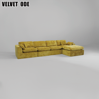 Neu eingetroffen: Cloud Sofa – Komprimiertes Schlafsofa, modernes Samt-Sofa-Set, modulares Ecksofa-Set für das Wohnzimmer, luxuriöse Inneneinrichtung