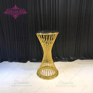 Mesa <span class=keywords><strong>de</strong></span> <span class=keywords><strong>Bar</strong></span> Redonda <span class=keywords><strong>de</strong></span> Acero Inoxidable <span class=keywords><strong>de</strong></span> Lujo con Tapa <span class=keywords><strong>de</strong></span> Vidrio, Duradera, Moderna, Estilo Vintage, para <span class=keywords><strong>Eventos</strong></span>, Banquetes, Hogar, <span class=keywords><strong>Bar</strong></span> y Hotel - Product Image 3