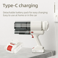 Aspirateur balai sans fil 4-en-1, aspirateur portable léger pour nettoyage humide et sec, idéal pour la maison