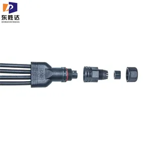 Factory OEM Y shape waterproof connector 1 input 4 output screw fixing splitter for LED road light project