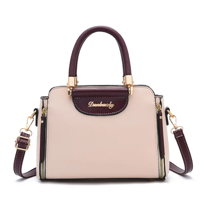 Luxury Women Single Shoulder Wing Bag Large Capacity Zipper Gold Customized Letters Stamping Handbag