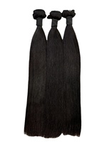 Cheveux humains de haute qualité 100% naturels, mèches droites, pointes pleines, 100g par mèche, cheveux vierges pour femmes
