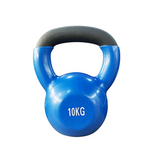 Kettlebell en fonte à revêtement solide brillant pour fitness, yoga, entraînement des fessiers et des jambes, pour hommes et femmes, équipement de gym à domicile - Product Image 5
