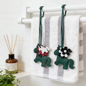 Breloque de sac en cuir PU en forme de cheval, mini sac à main multicolore, pendentif de sac à main mignon en forme d'animal - Product Image 3