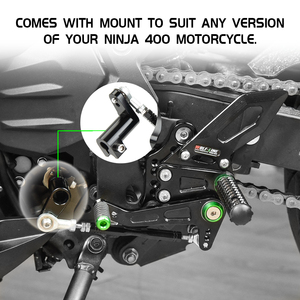 XXUN repose-pieds réglables pour moto <span class=keywords><strong>KAWASAKI</strong></span> Ninja250 Ninja400 <span class=keywords><strong>Z400</strong></span> 2018-2024 - Product Image 2