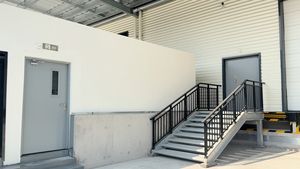 3H UL doppie porte tagliafuoco 180 minuti a prova di fuoco in acciaio acciaio di emergenza porta di uscita - Product Image 2