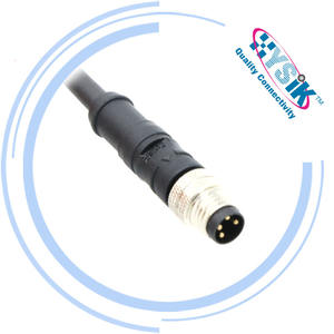 Kabel Pigtail PVC Hitam M8 4 Pin Jantan Serbaguna - Product Image 2
