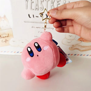 Llaveros de Peluche Suaves de Personajes de Dibujos Animados Kawaii de <span class=keywords><strong>Kirby</strong></span> para Mochilas Escolares, Muñecos de Peluche Rellenos de PP, Regalo para Niños - Product Image 3