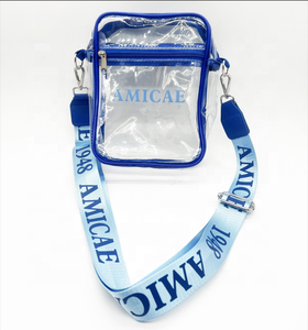 <span class=keywords><strong>Sac</strong></span> à <span class=keywords><strong>bandoulière</strong></span> transparent personnalisé AMICAE 1948 Sorority Sacs de messager avec logo personnalisé de luxe pour hommes - Product Image 1