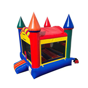 Château gonflable classique aux couleurs primaires, qualité commerciale, pour fêtes en plein air - Product Image 4