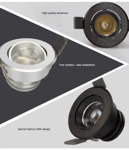 Spot encastré de plafond en aluminium 3W à 5 faisceaux, style moderne, avec lumière douce anti-étincellement pour vitrine d'exposition - Product Image 6