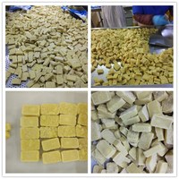 Approvisionnement direct d'usine de légumes certifiés halal IQF-Cubes de racines de gingembre entiers congelés fraîchement réfrigérés