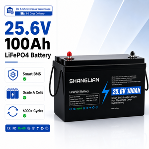 Batterie Lithium LiFePO4 25,6V 100Ah, remplacement pour batteries au plomb, 6000 cycles, BMS intelligent, IP65, stock Pologne, livraison UE, garantie 3 ans - Product Image 1