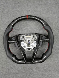 Volante de Fibra de Carbono Forjado Rojo Personalizado para Ford Focus MK4 MK8 <span class=keywords><strong>Fiesta</strong></span> <span class=keywords><strong>ST</strong></span> MK7 MK7.5 2009-2017 - Product Image 4