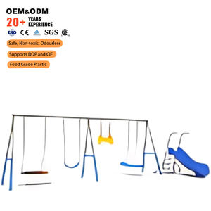 Set <span class=keywords><strong>Altalena</strong></span> con Scivolo, Doppia <span class=keywords><strong>Altalena</strong></span> e Anello per <span class=keywords><strong>Altalena</strong></span> Singola, per Giardini, Parchi Giochi, Aree Gioco per Bambini e Spazi Esterni - Product Image 2