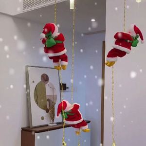 Peluche grimpante électrique musicale et lumineuse de 30 cm pour figurine suspendue à la corde, cadeau de Noël, décoration de fête pour enfants - Product Image 3
