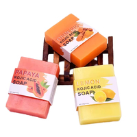 Soins de la peau de haute qualité savon blanchissant usine en gros acide kojique curcuma doux papaye enrichi huile de citron efficace exclusif