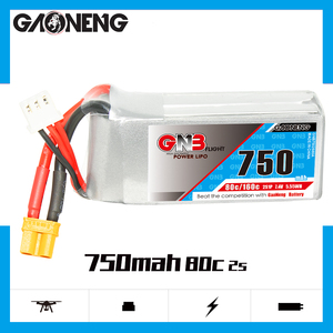GNB GAONENG 2S 750mah 7.4V 80C XT30 LiPo <b>Battery</b> High Voltage RC Blade Inductrix FPV GNF <b>Drone</b> XT30 Connector - Product Image 2
