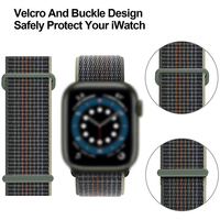 Bracelet de montre en nylon VILO VL--N016, 70 couleurs, luxe/sport/mode, pour montre série 8 7 6 5 SE, respirant, doux