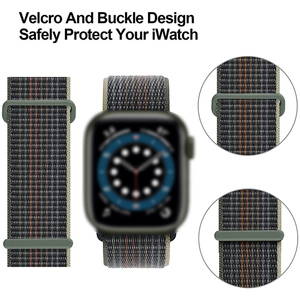 <span class=keywords><strong>Correa</strong></span> de Reloj de Nailon de Lujo/Deportiva/Moderna VILO VL--N016 de 70 Colores para Reloj Serie 8 7 6 5 SE, Transpirable y Suave - Product Image 2