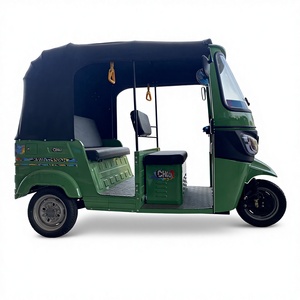 Triciclo Eléctrico de Pasajeros de Alto Rendimiento de 2500W, Batería de Plomo-Ácido de 72V 210Ah, E-Rickshaw de 3 Ruedas, Tuk Tuk con Frenos de Disco Abiertos - Product Image 3