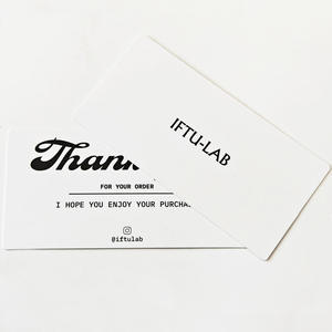 Tarjetas de Presentación de Lujo con Logotipo Personalizado, Impresión Offset en Papel, Tarjetas de Agradecimiento y Postales para Bolsas y Prendas, Diseño Gratuito - Product Image 3