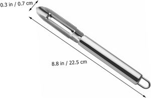 Factory Wholesale Multi-function Eco-Friendly Silver Stainless Steel Vegetable Peeler Fruit Carrot <b>Spoon</b> <b>Measuring</b> - Product Image 5