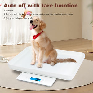 푸른 이빨 10kg 20kg 수의기구 가정용 개 고양이 무게 애완 동물 유리 디지털 저울 - Product Image 2