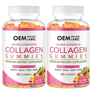 Gommose di Collagene Halal Vegane OEM ODM Private Label per Articolazioni, Unghie, Pelle e <span class=keywords><strong>Capelli</strong></span> - Integratore di Collagene Biologico a Forma di Orsetto Gommoso - Product Image 3