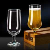 Logo personnalisé gobelet à tige courte verre à vin en cristal clair champagne verre à gobelet tulipe chopes de bière tasse pour bar