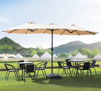 Parasol de plage en gros d'usine, parasol extérieur anti-UV solaire, logo personnalisé, pour glamping, mariage, banquet, auvent