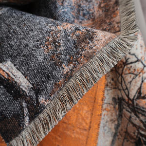 Bufanda <span class=keywords><strong>de</strong></span> Viscosa Gruesa con Estampado Digital <span class=keywords><strong>de</strong></span> la Serie <span class=keywords><strong>de</strong></span> Pintura al Óleo para Mujer 2025, Transpirable, <span class=keywords><strong>de</strong></span> Moda Otoño-Invierno, Regalo - Product Image 3