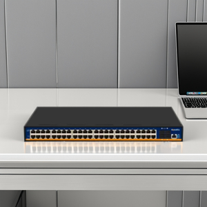 48 porte IEEE802.3af/allo Switch POE gestito con SFP 4x10Gbps Uplink 600W montaggio Rack VLAN QoS funzioni Switch di rete in magazzino - Product Image 1