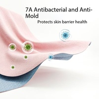 Serviette de yoga transfrontalière antidérapante en polaire double face, douce pour la peau et antibactérienne ; absorbante et personnalisable