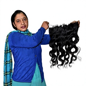 Cabello humano vietnamita brasileño virgen crudo sin pegamento HD frontal pequeño Bodywave barato cutícula alineada larga destaca cabello humano - Product Image 1