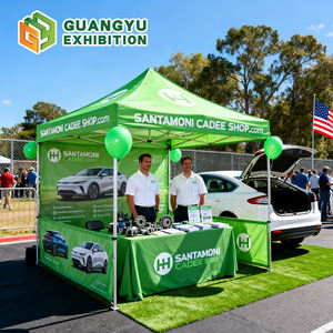 Carpa de <span class=keywords><strong>Aluminio</strong></span> Personalizada de 50 mm y 40 mm, Carpa Comercial Redonda de 10x10 con Puerta y Ventana para Eventos - Product Image 3