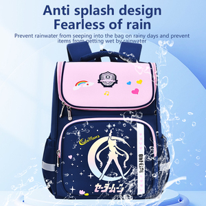 Mochila Escolar de Anime con Diseño Impermeable, Ligera, con Cierre, Correa de Hombro Curva de Nailon y Banda Reflectante - Product Image 4
