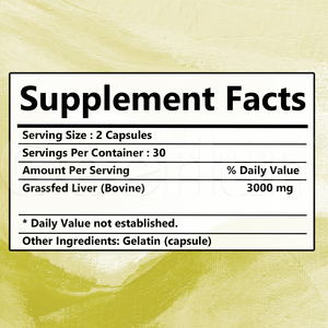 Compléments Alimentaires : Pilules de Foie de Bœuf Nourri à l'Herbe pour l'Énergie et la Fonction Cérébrale – Capsules de Foie de Bœuf de Qualité Supérieure - Product Image 2