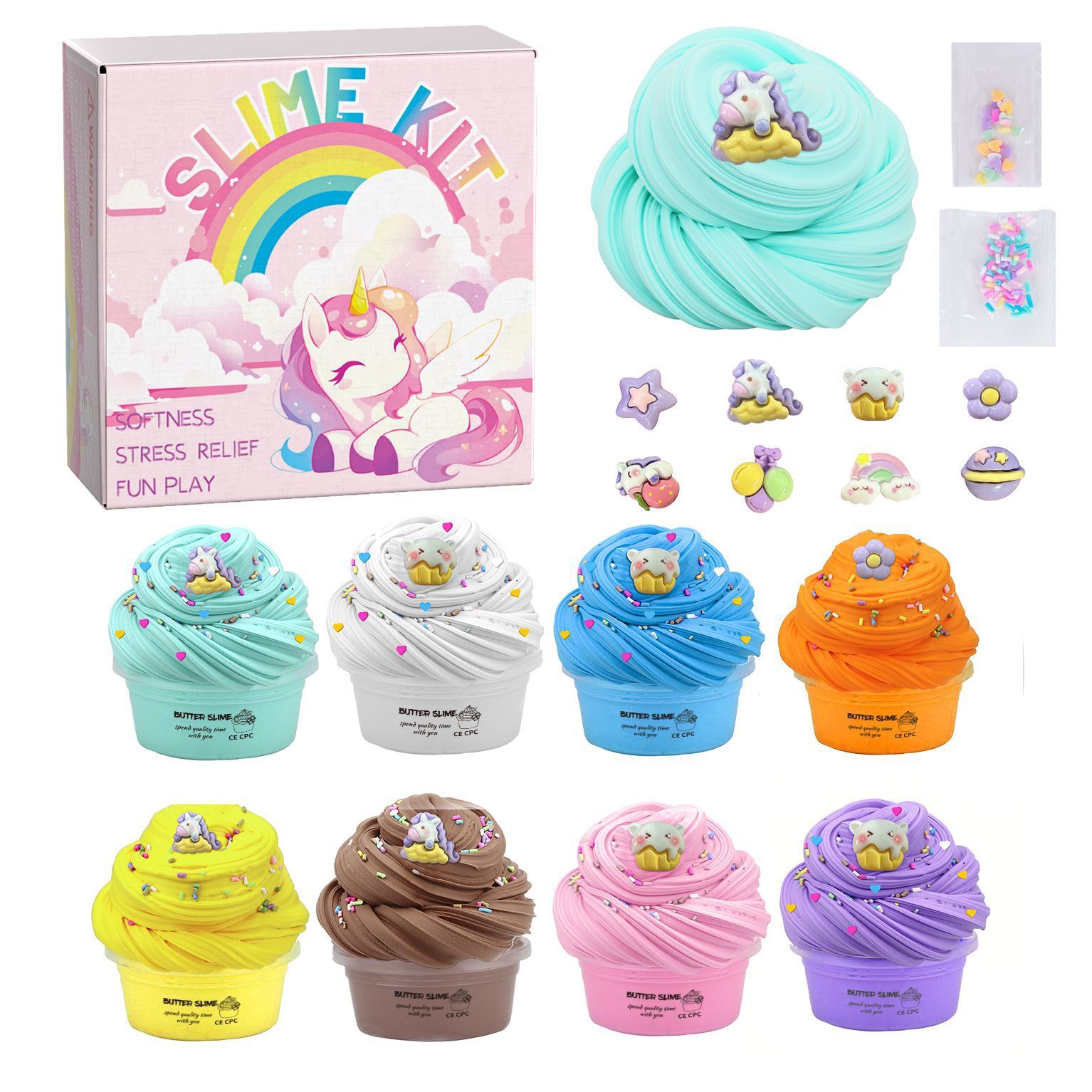 Set da 8 pezzi Unicorno