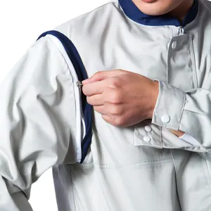 वियोज्य आस्तीन Colorfast इंजीनियर निर्माण Workwear जैकेट और पैंट फैक्टरी Mern कार्यकर्ता Antistatic सुरक्षा वर्दी सूट