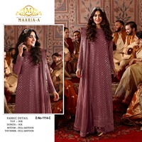 Costume pakistanais en georgette avec séquence de broderie Costume de mariage pour femmes au prix de gros
