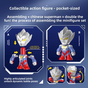 Danbao Le Juguete de Caja Sorpresa de Plástico Ensamblable con Monedas, Licenciado y Genuino de Superman Chino, para Máquinas de Monedas Infantiles - Product Image 3