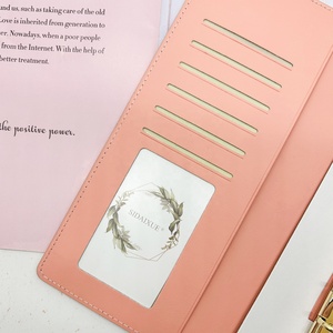 Customized Loose foen-leaf A5 Journal in pelle ricaricabile Notebook di lusso 2024 Planner 6 Cover con porta carte - Product Image 5