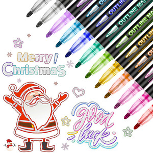 Surligneurs pastel de grande capacité Marqueurs de texte Stylo marqueur permanent à paillettes Stylo surligneur Macaron pour bureau d'étudiant - Product Image 2