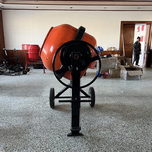 Drum listrik, roda kecil Dorong Tangan ke lokasi konstruksi renovasi semen multifungsi pencampur cepat - Product Image 5