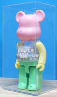 Boîte de présentation en acrylique 1000% Bearbrick, housse anti-poussière pour figurine Violent Bear, boîte de rangement pour modèle