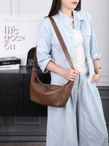 Bolsos de Hombro de Cuero Genuino al por Mayor para Mujer, Bolsos Cruzados Casuales de Moda, Bolsos de Mensajero de Piel de Vaca para Mujer - Product Image 2