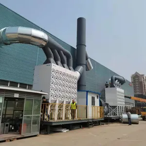 Large air volume fan duct custom central purification dust removal air filter system dust collector