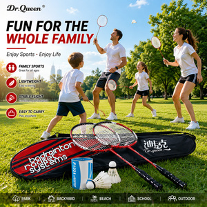 DECOQ Ensemble <span class=keywords><strong>de</strong></span> raquettes <span class=keywords><strong>de</strong></span> <span class=keywords><strong>badminton</strong></span> professionnelles en alliage d'aluminium pour 2 joueurs, raquettes d'entraînement légères avec sac <span class=keywords><strong>de</strong></span> transport, vente en gros - Product Image 3